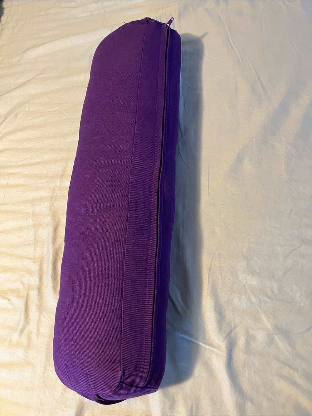 Deep Purple Pranayama Bolster for Yoga, Meditation and Breathing Exercises, Firm - Picture 2 of 2